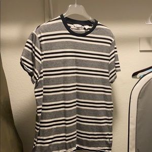 Calvin Klein black and white striped shirt